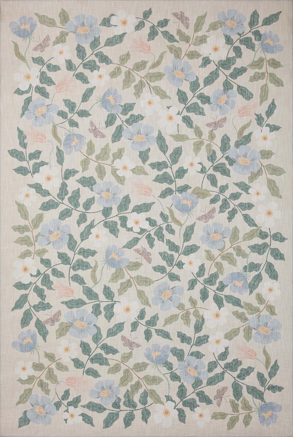 Rifle Paper Co. x Loloi Cotswolds COT-02 Primrose Sand Rug