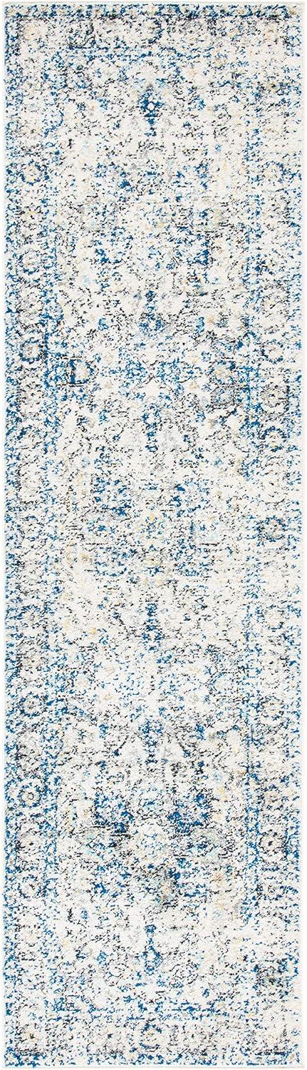SAFAVIEH Madison Katina Traditional Runner Rug, Grey/Ivory, 2'3" x 18'
