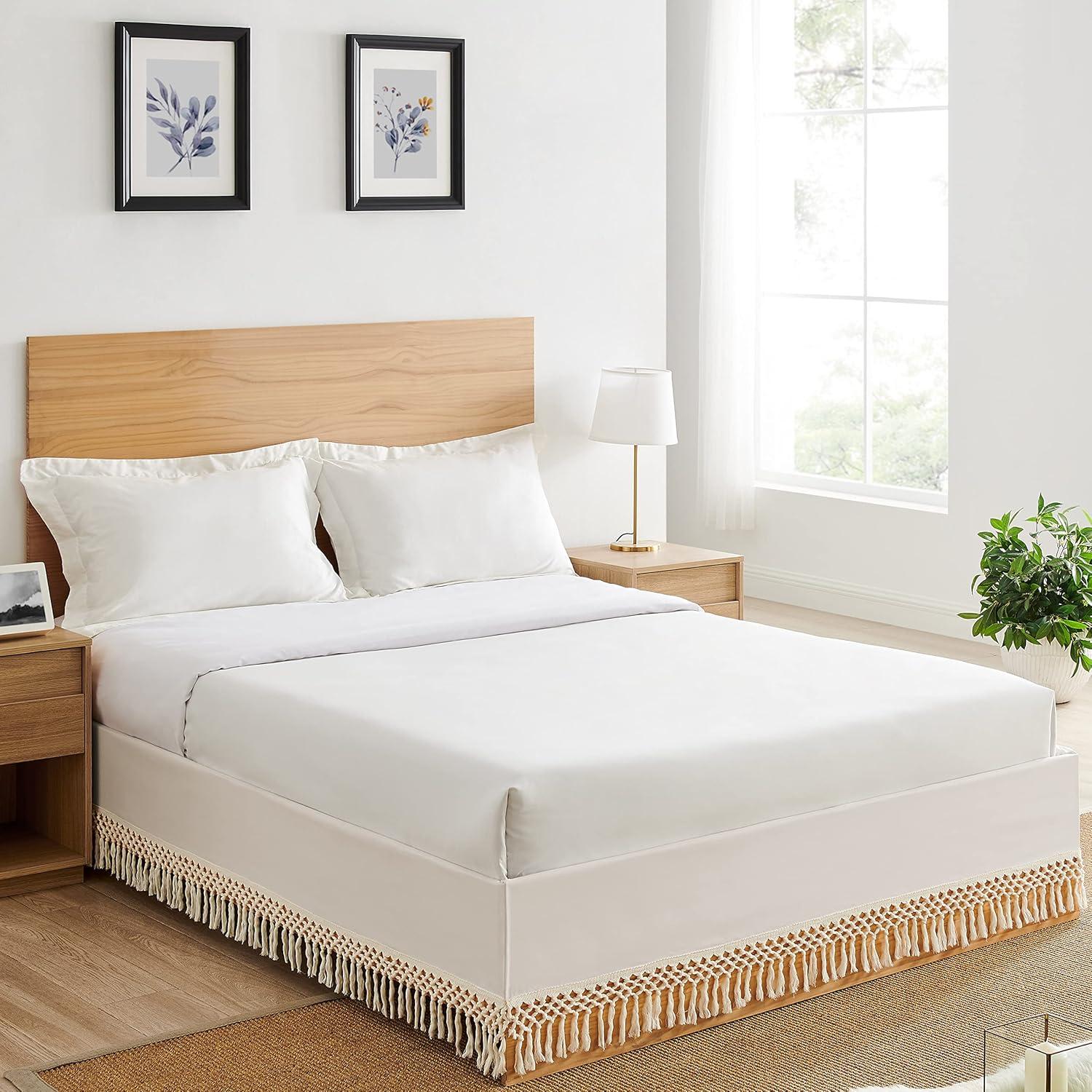 Sweet Jojo Designs Boho Fringe Macrame 14" Bed Skirt by Sweet Jojo Designs