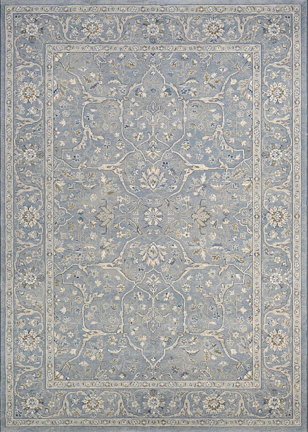 Couristan Sultan Treasures Floral Yazd Rug, Slate Blue, Multiple Sizes Available