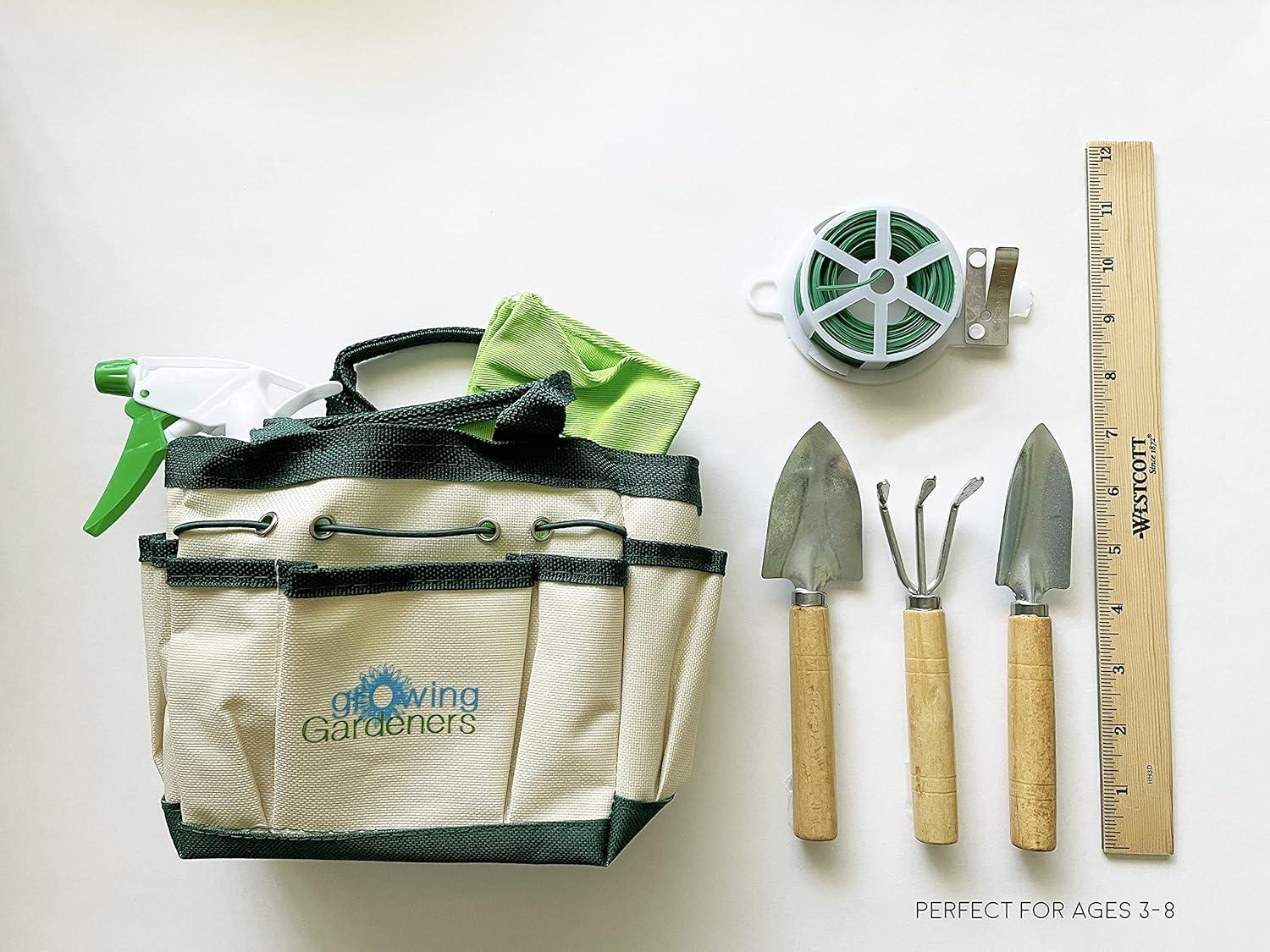 7 Piece Mini Gardening Tool Set and Carrying Bag