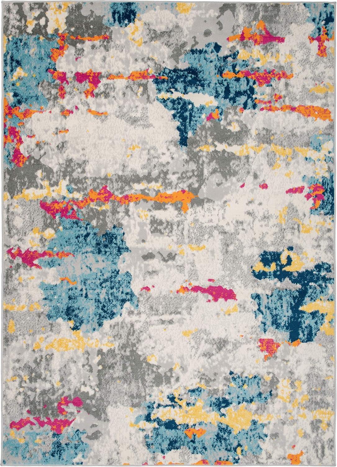 World Rug Gallery Distressed Abstract Pattern Area Rug