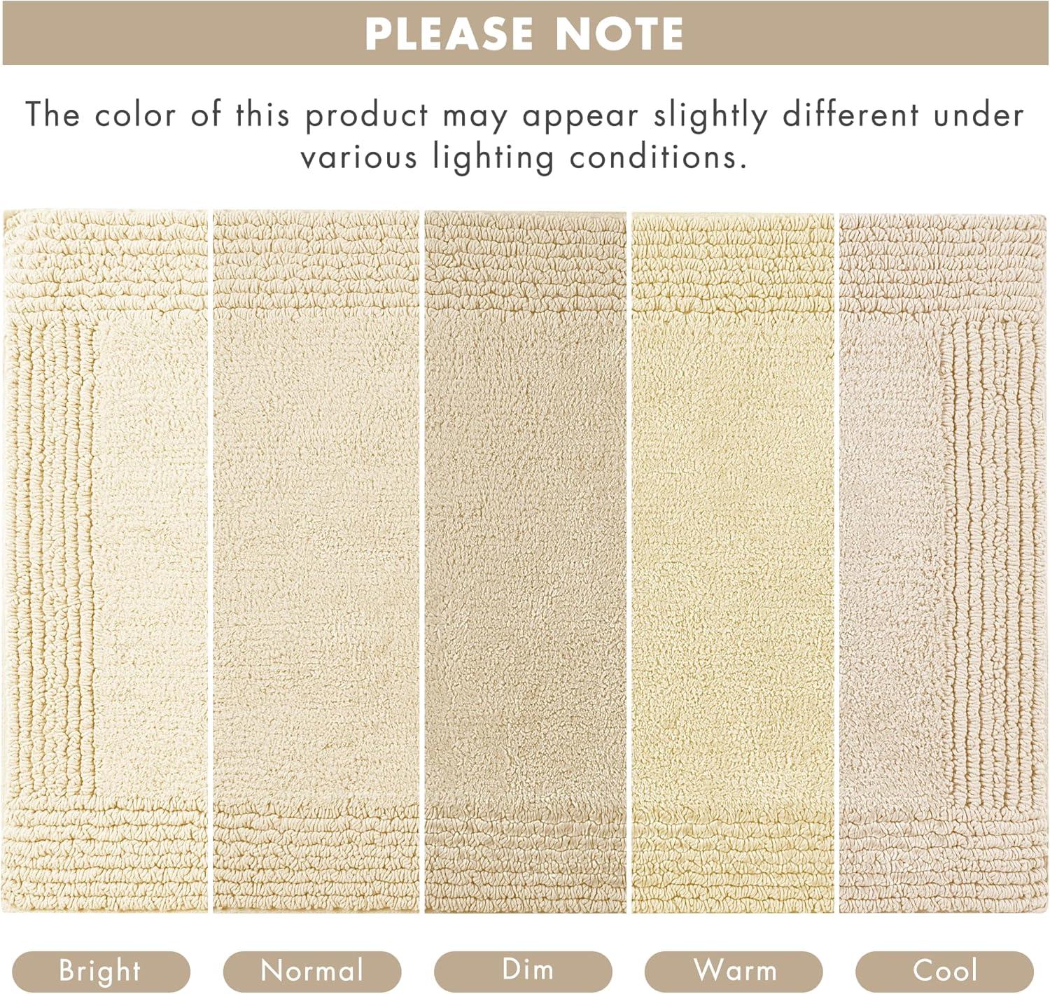 Madison Park Signature Splendor 100% Cotton Tufted 3000 GSM Reversible Bath Rug