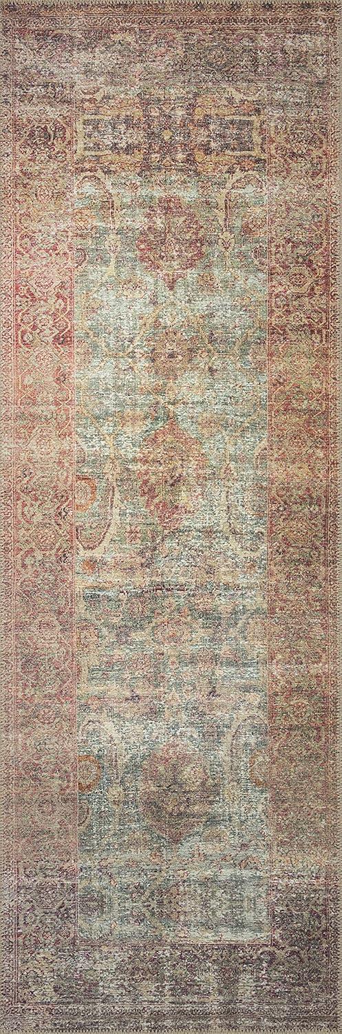 Traditional Vivid Red Rectangular Synthetic Area Rug