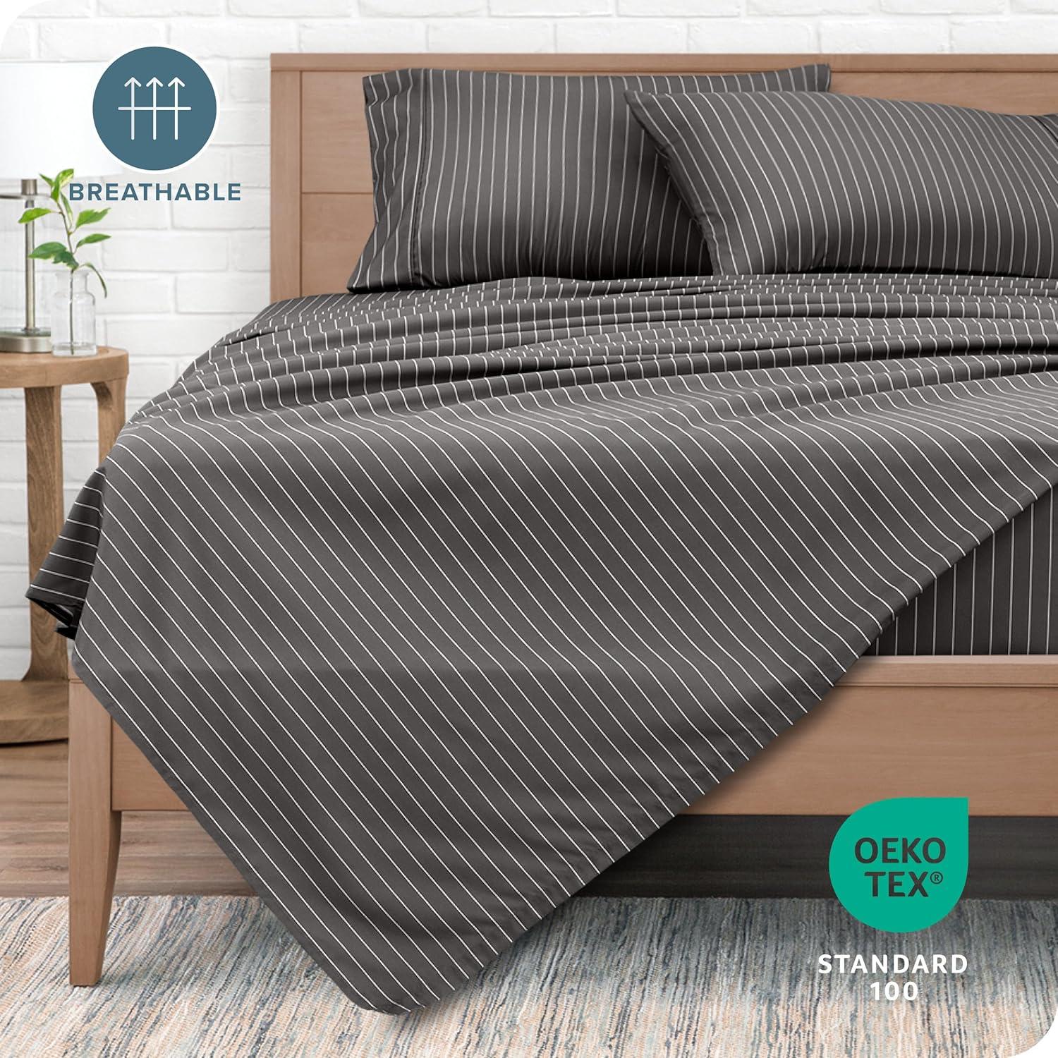 Bare Home Sheet Set - Luxury 1800 Ultra-Soft Microfiber Bed Sheets - Double Brushed - Deep Pockets - Easy Fit