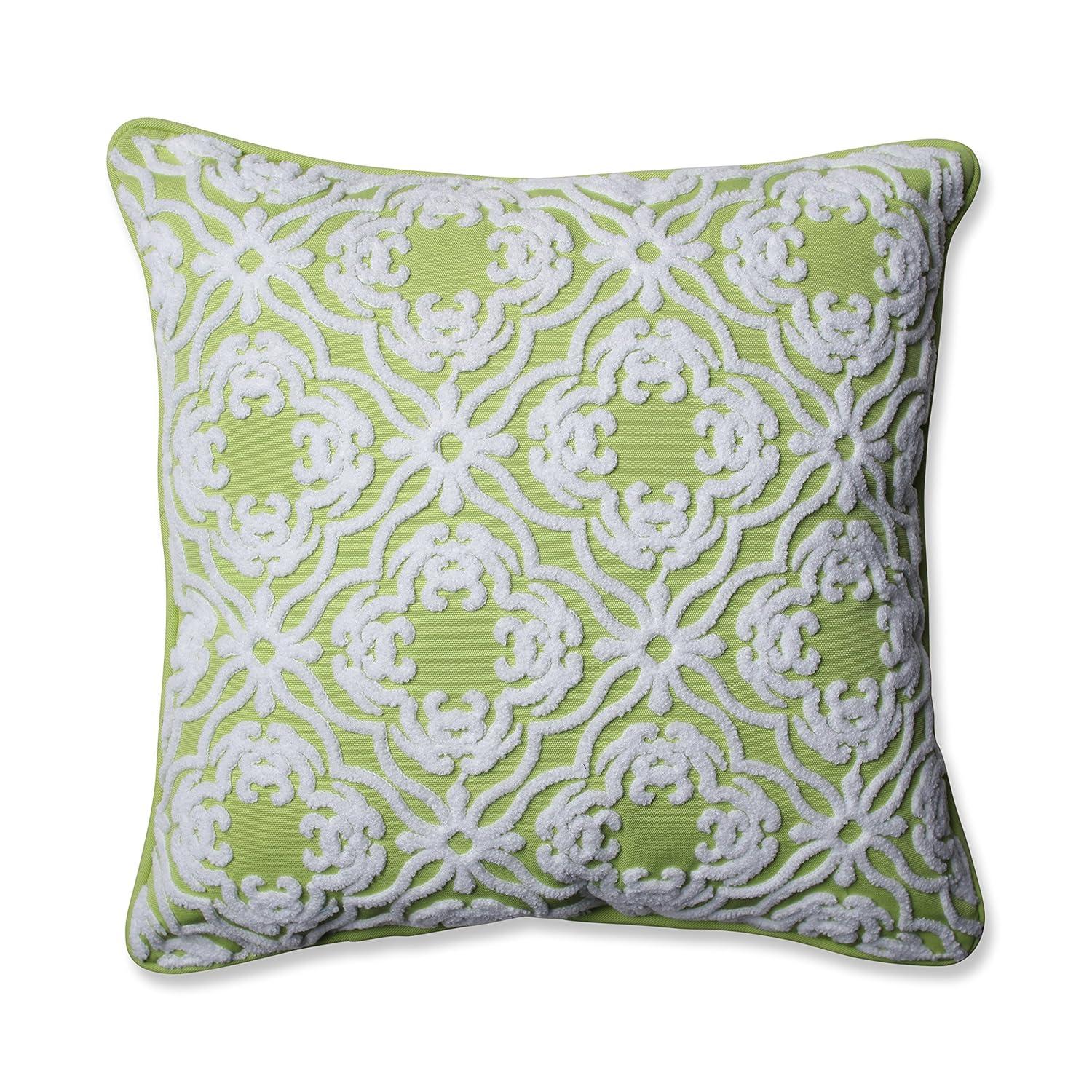 Allee Embroidered Indoor/Outdoor Reversible Throw Pillow