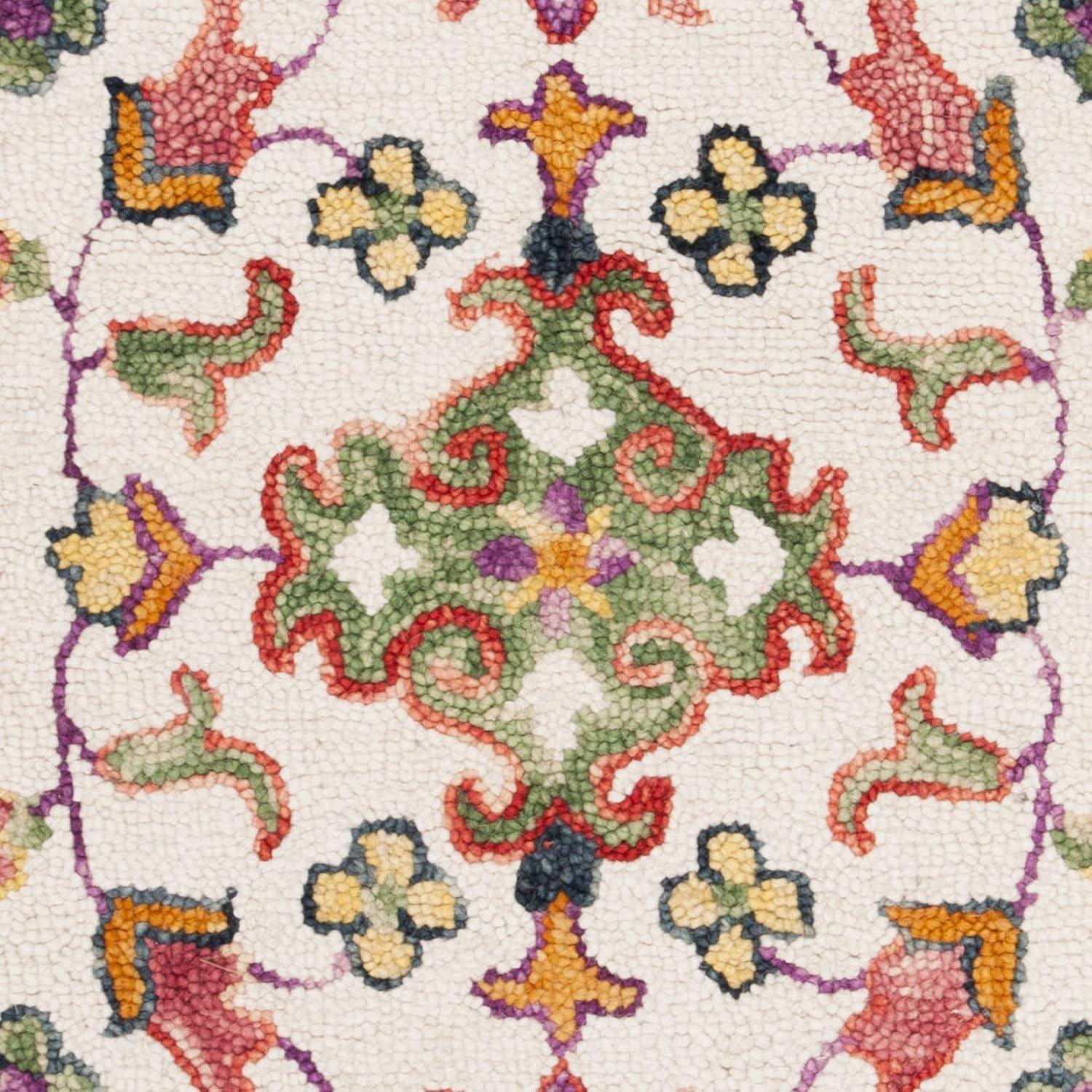 Blossom BLM456 Hand Tufted Area Rug - Ivory/Multi - 3'x5' - Safavieh.