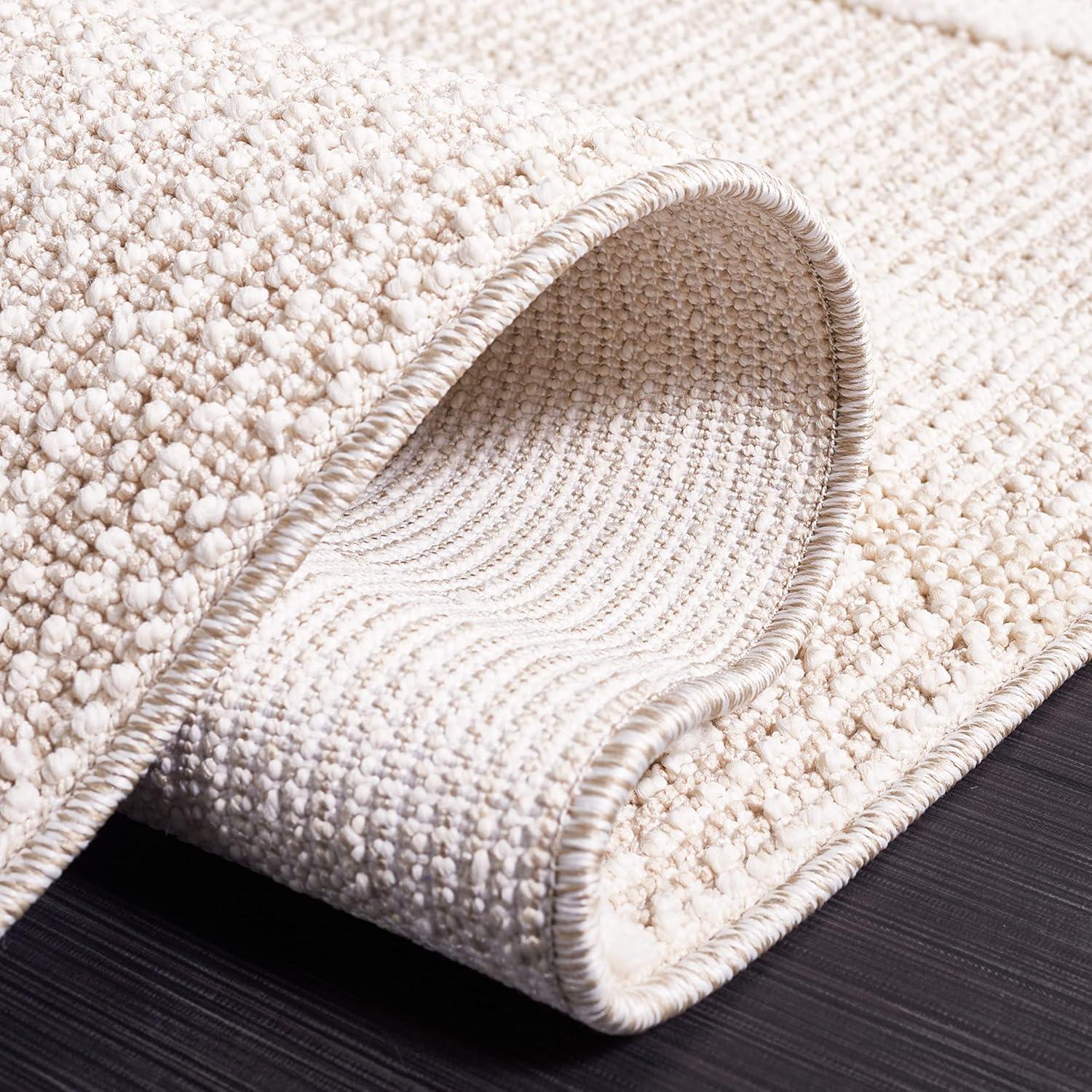 Trends TRD112 Power Loomed Indoor Area Rug - Beige/Ivory - 6'7"x6'7" - Safavieh