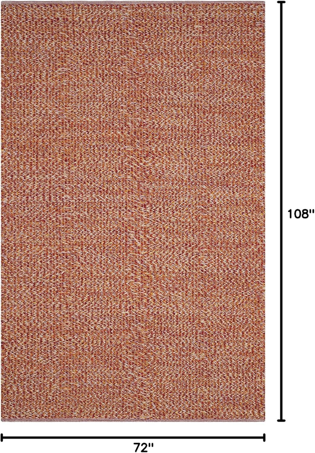 Montauk MTK602 Hand Woven Area Rug - Orange/Multi - 6'x9' - Safavieh.