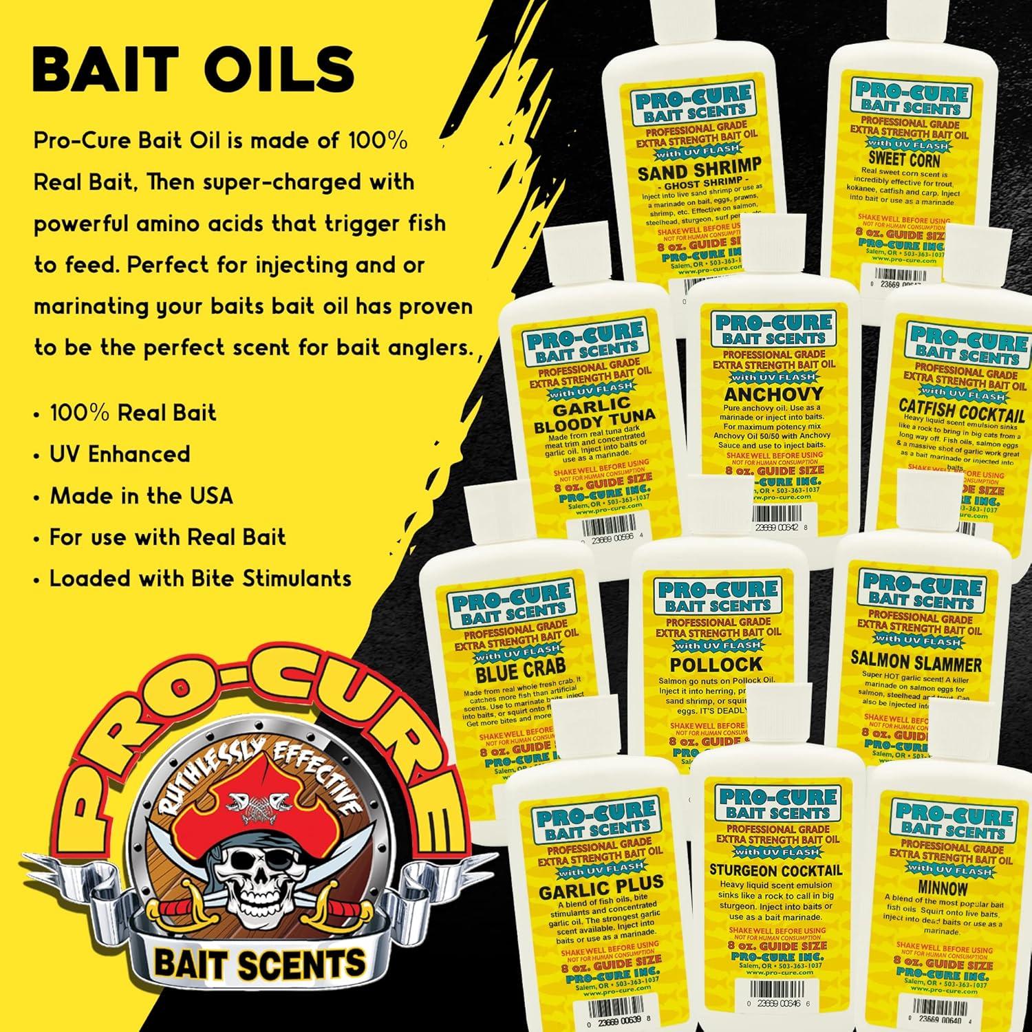 Pro-Cure Sturgeon Frenzy Bait Oil, 8 Ounce
