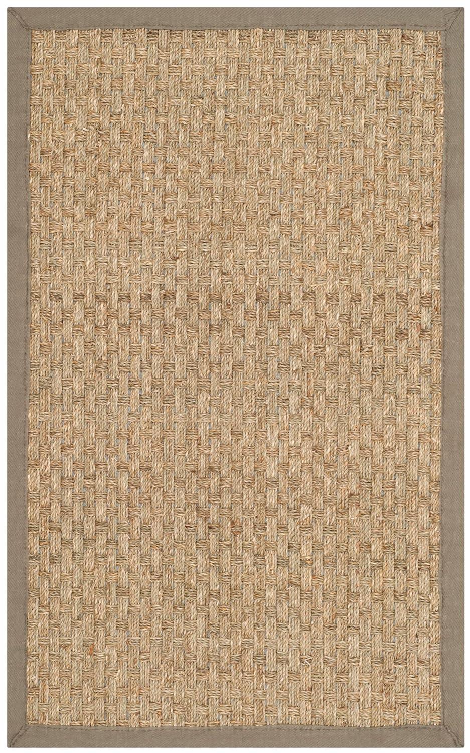 Natural Fiber NF114 Power Loomed Indoor Accent Rug - Natural/Grey - 2'x3' - Safavieh.