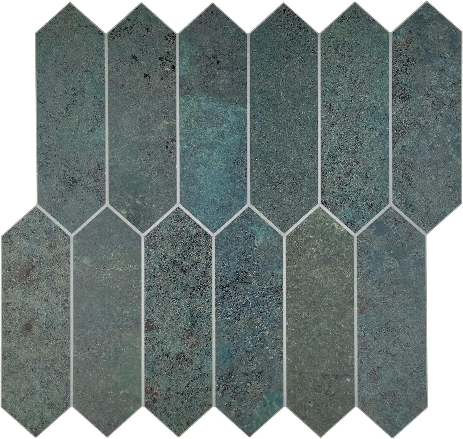 Sunwings 12" x 11.22" Stone Composite Peel & Stick Mosaic Tile