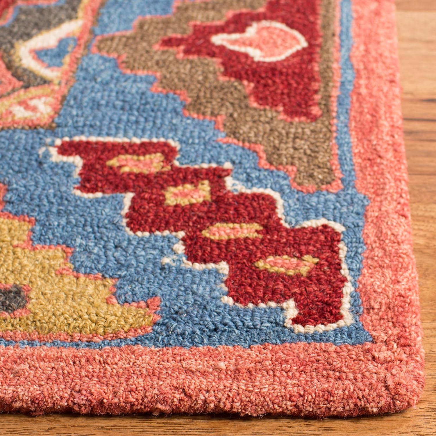 Aspen APN803 Hand Tufted Accent Rug - Red/Blue - 2' X 3' - Safavieh.