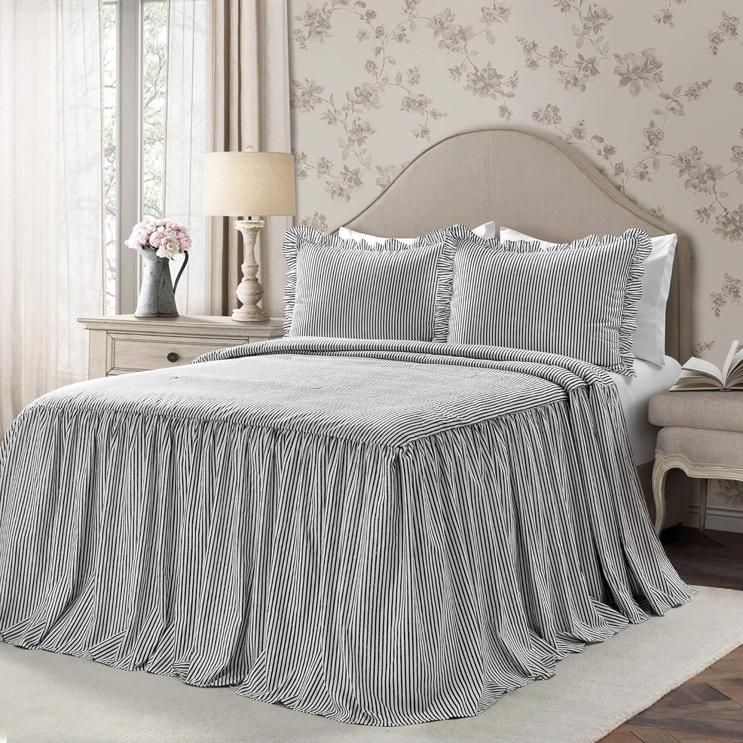 Lush Decor Reyna Microfiber Reversible 3 Piece Bedspread Set