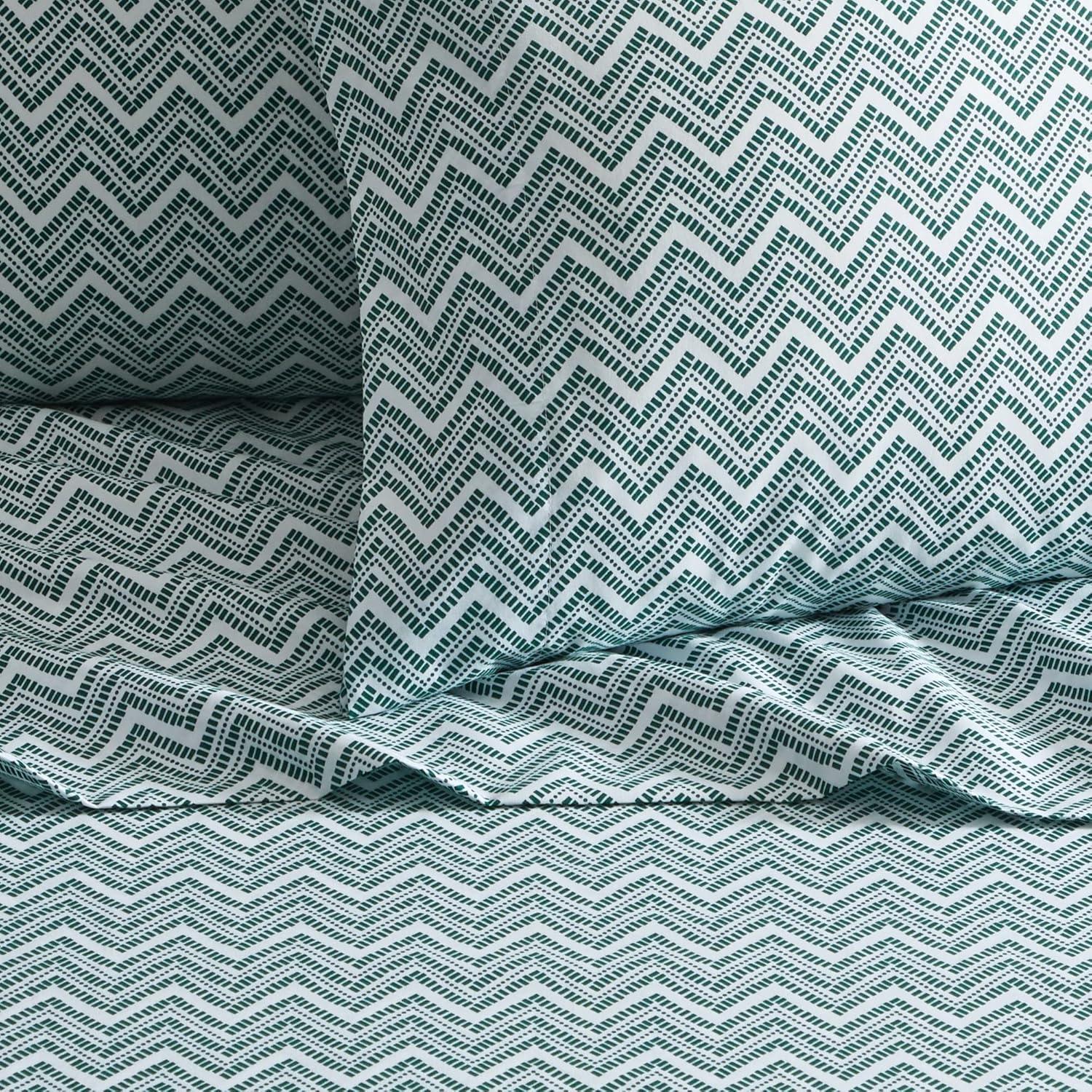 Alaina 3 or 4 Piece Sheet Set Super Soft Contemporary Striped Chevron