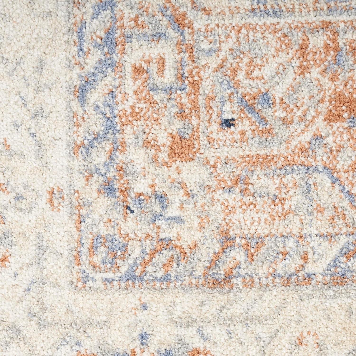 Nourison 8' x 10' Essentials Persian Vintage Indoor Outdoor Area Rug Beige Blue