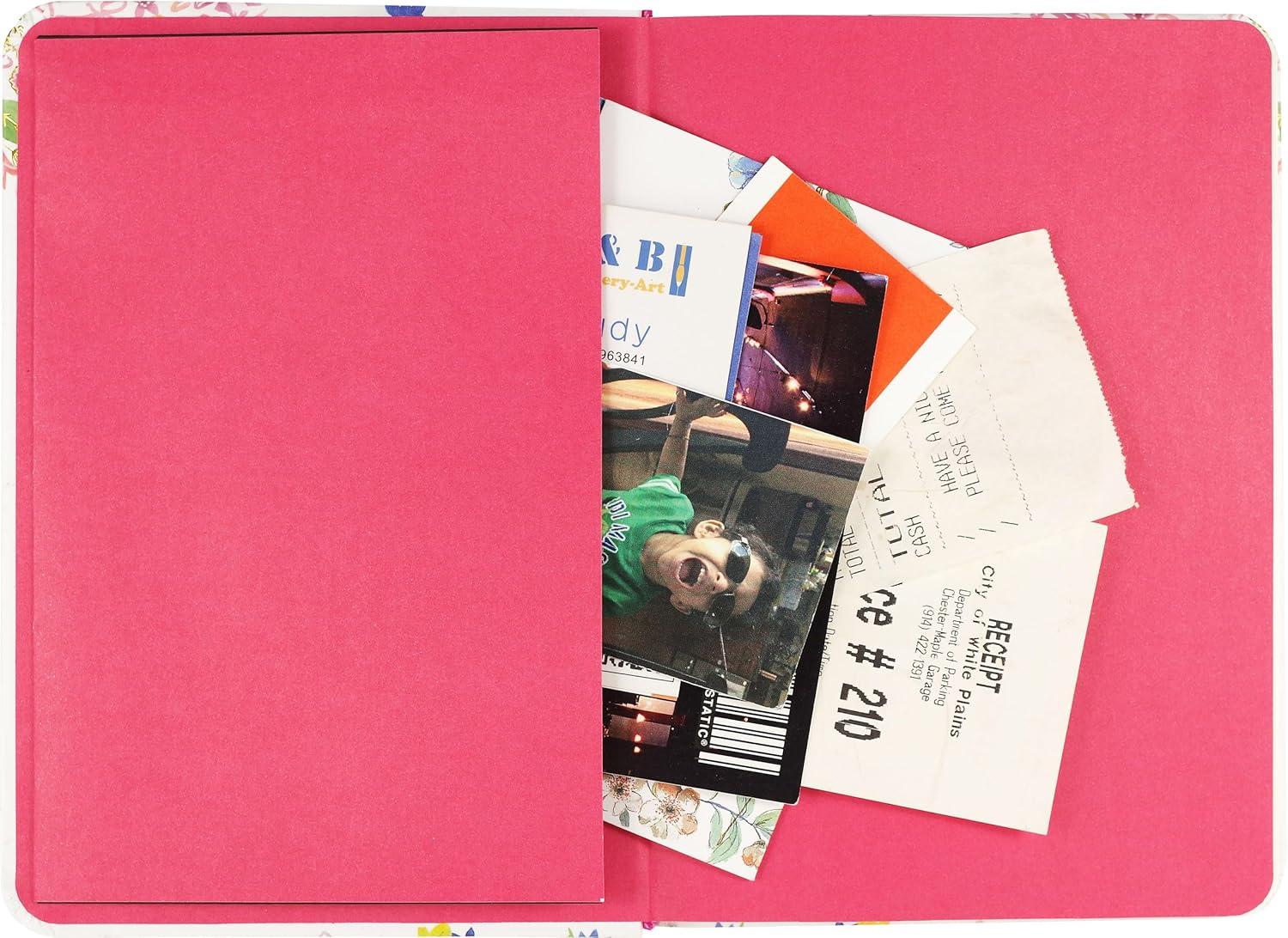 Floral Embossed Hardcover Journal with Gold Foil Highlights