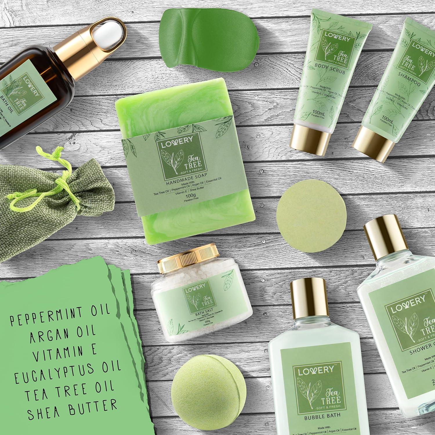 Tea Tree Bath & Body Set - Luxury Aromatherapy Home Spa Set