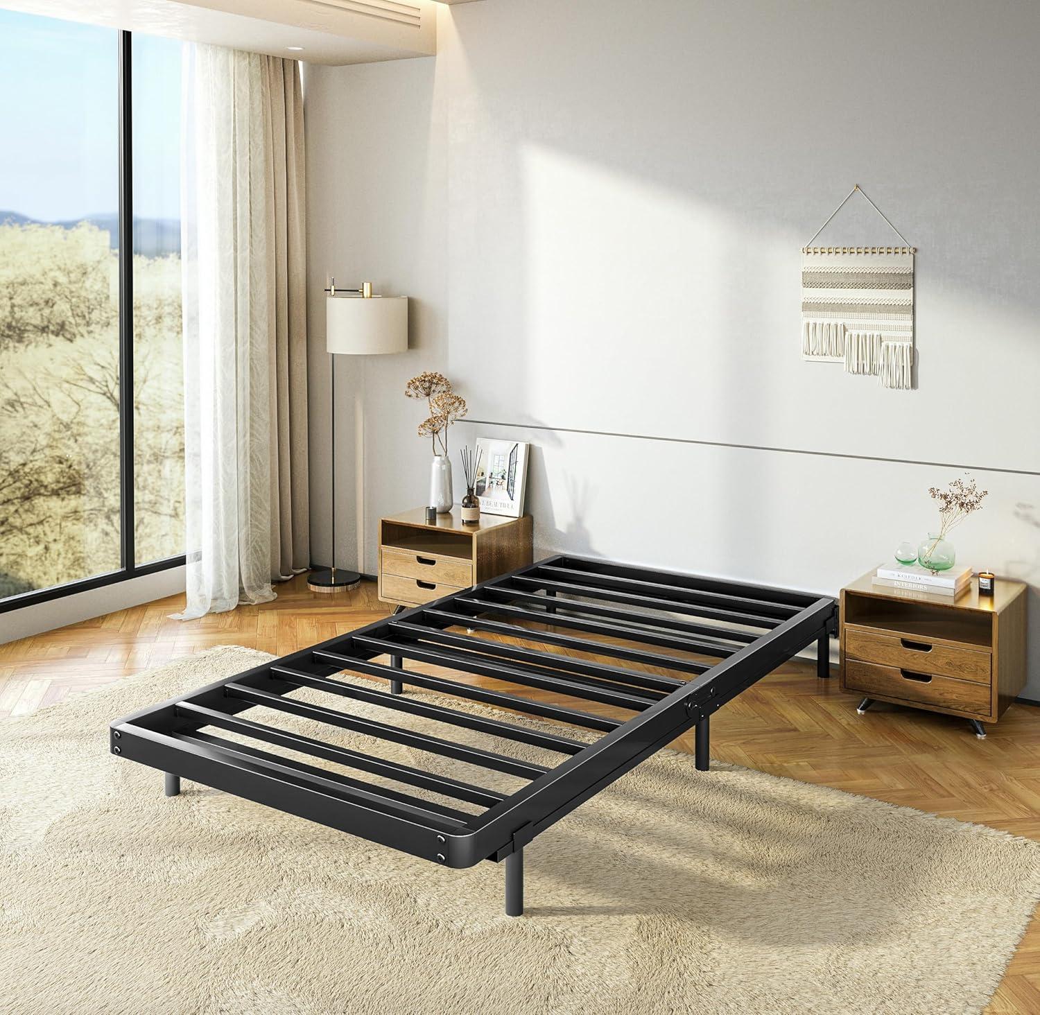 Alwyn Home Bercht 2" Low Profile Metal Box Spring Bunkie Board, Thin Bed Slat Replacement(No legs)
