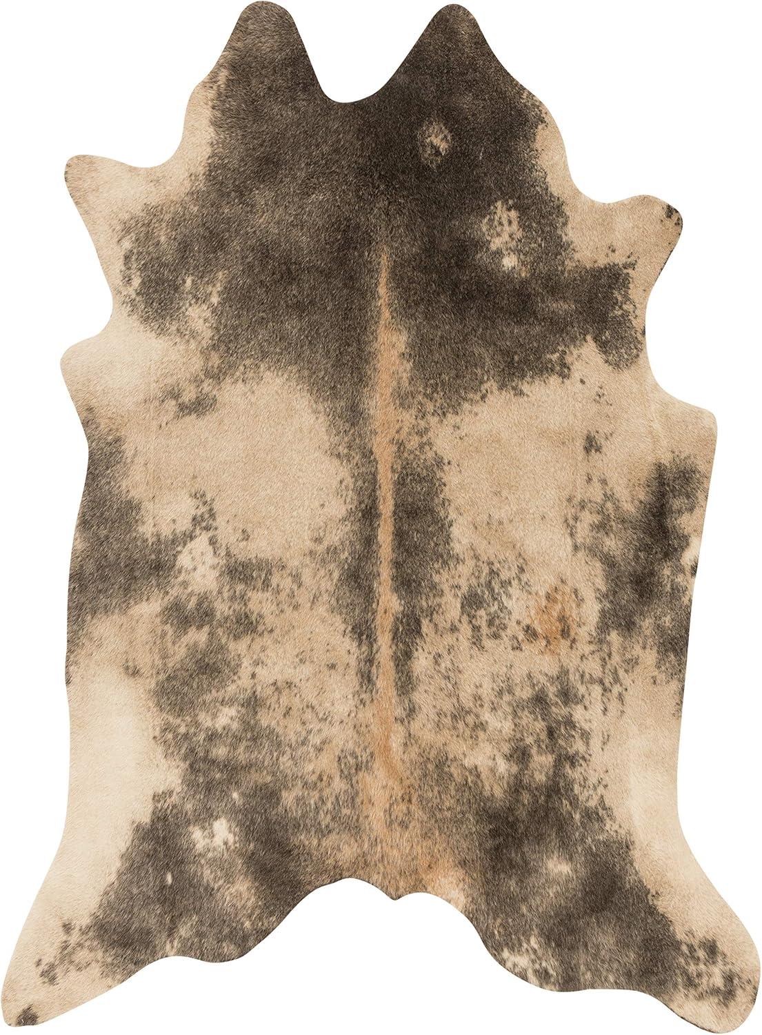 Loloi II Grand Canyon Faux Cowhide Beige / Ash Area Rug