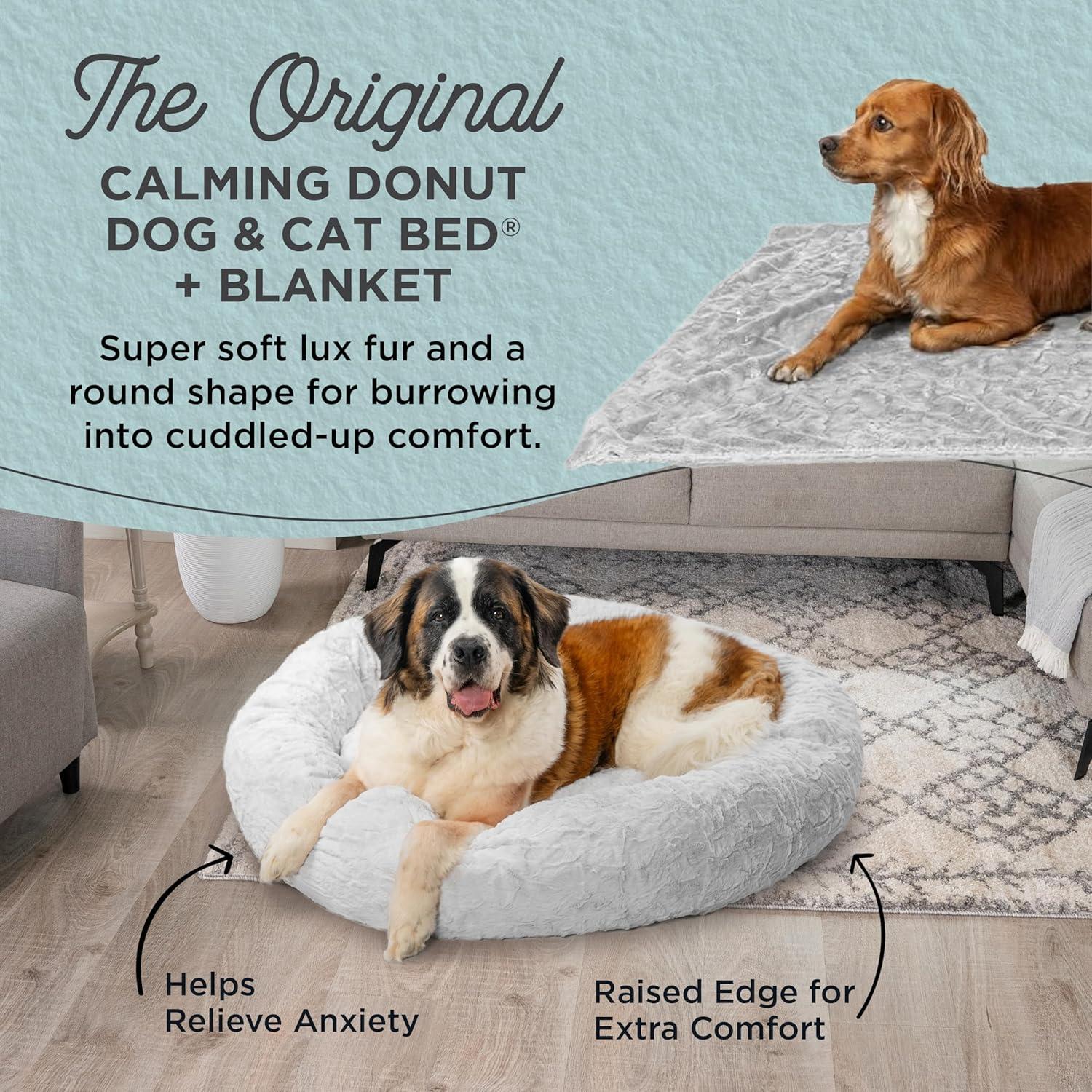 Best Friends By Sheri Best Friends by Sheri Bundle The Original Calming Lux Donut Cuddler Pet Bed/Throw