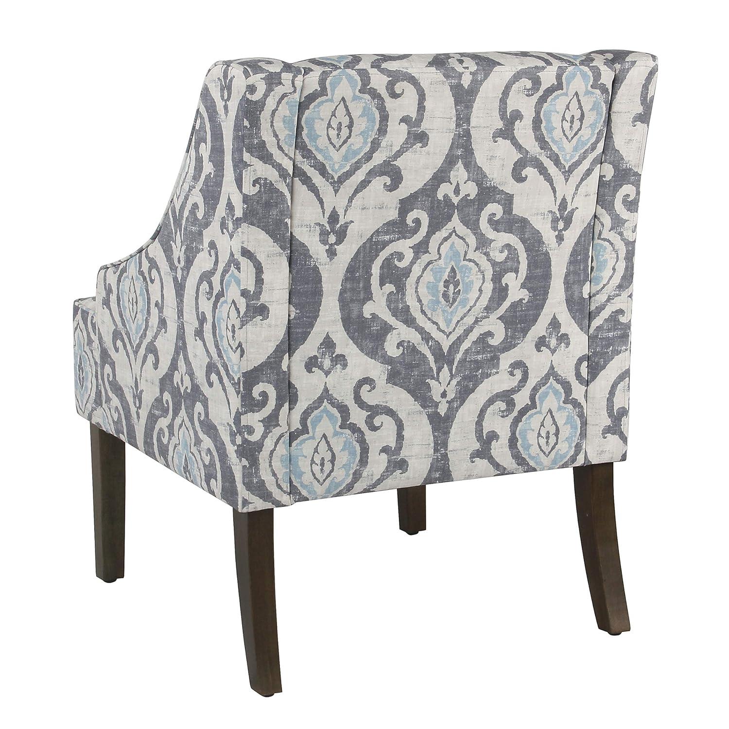 Classic Swoop Accent Armchair Suri Blue - HomePop