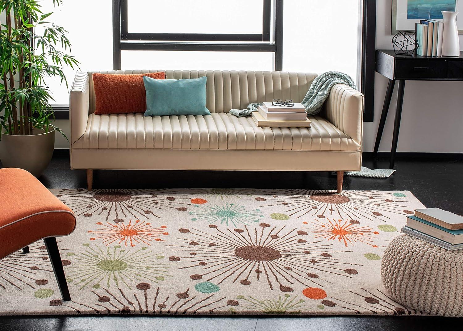 Soho SOH747 Hand Tufted Indoor Area Rug - Ivory/Multi - 8'3"x11' - Safavieh
