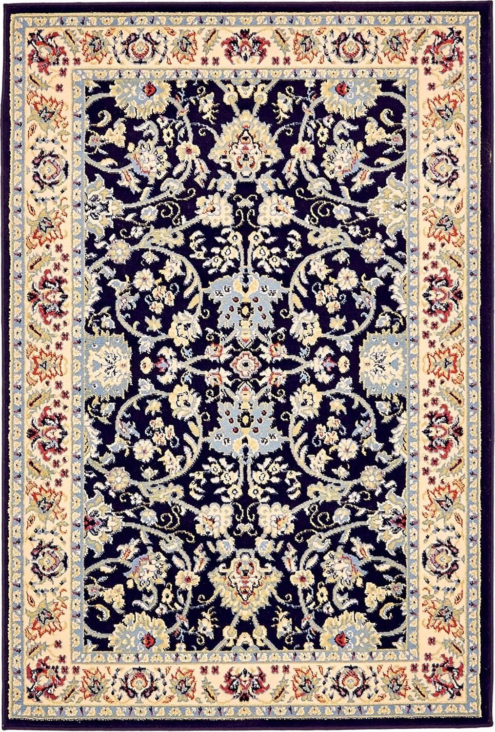 Unique Loom Sialk Hill Washington Floral Indoor Woven Area Rug