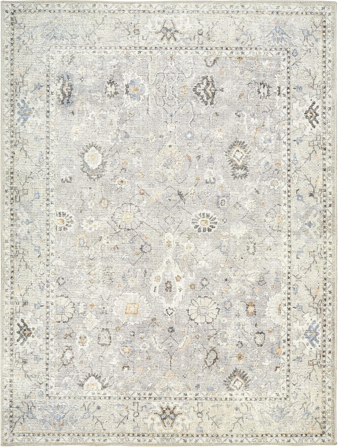 Becki Owens x Livabliss Davina Oriental Feather Gray/Taupe Area Rug