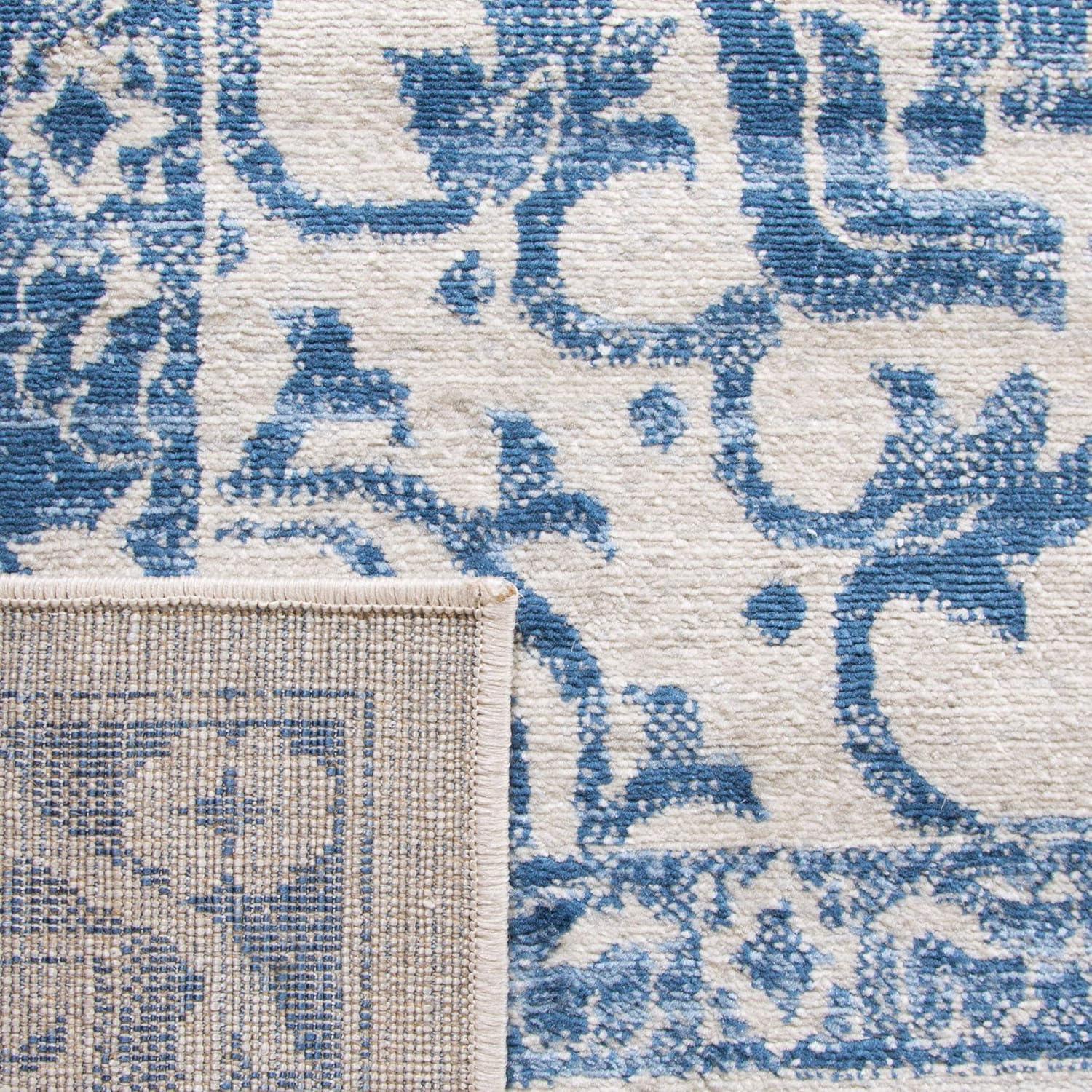 Cameron Oriental Handmade Tufted Navy/Light Gray Area Rug