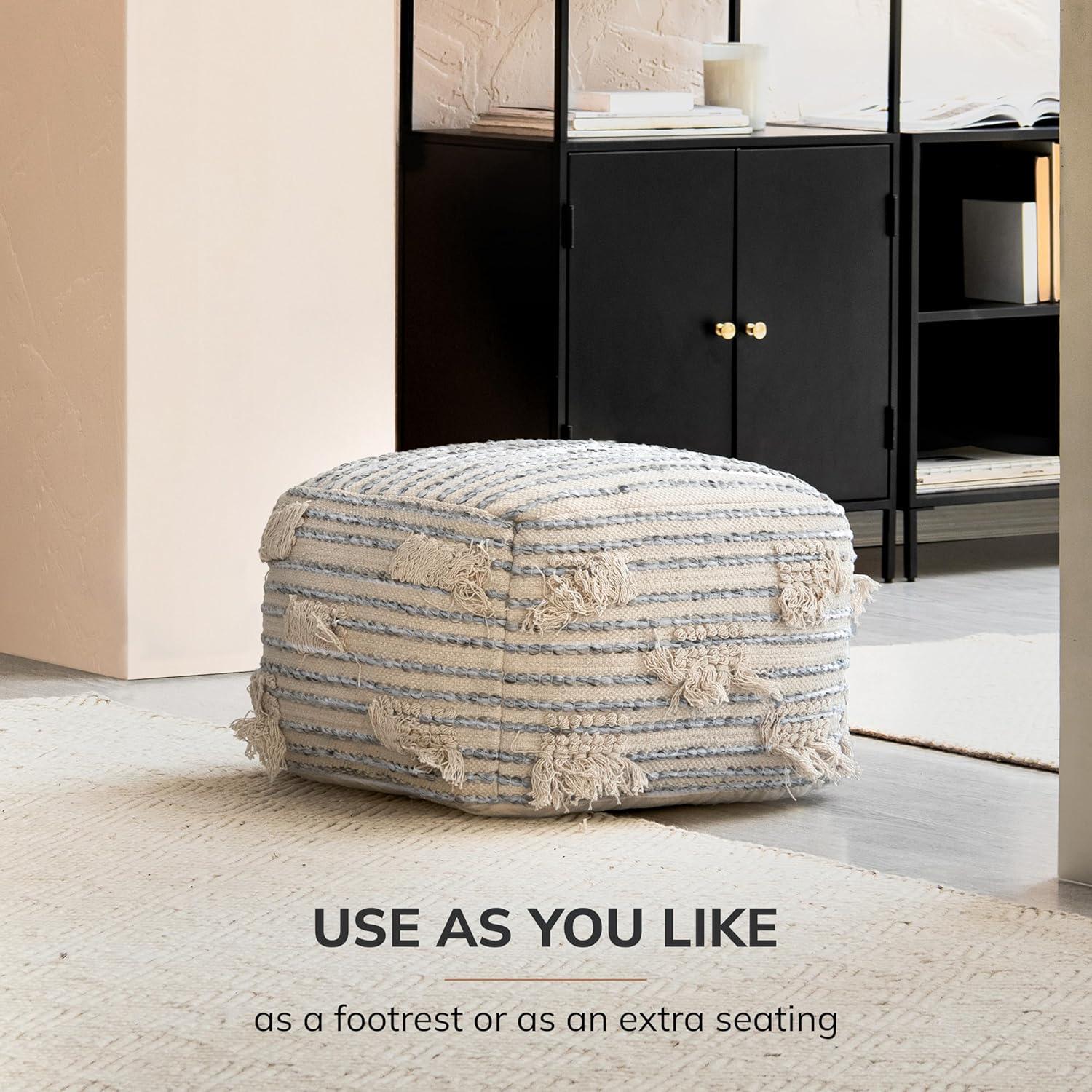 Cherokee Pouf Cream - Anji Mountain