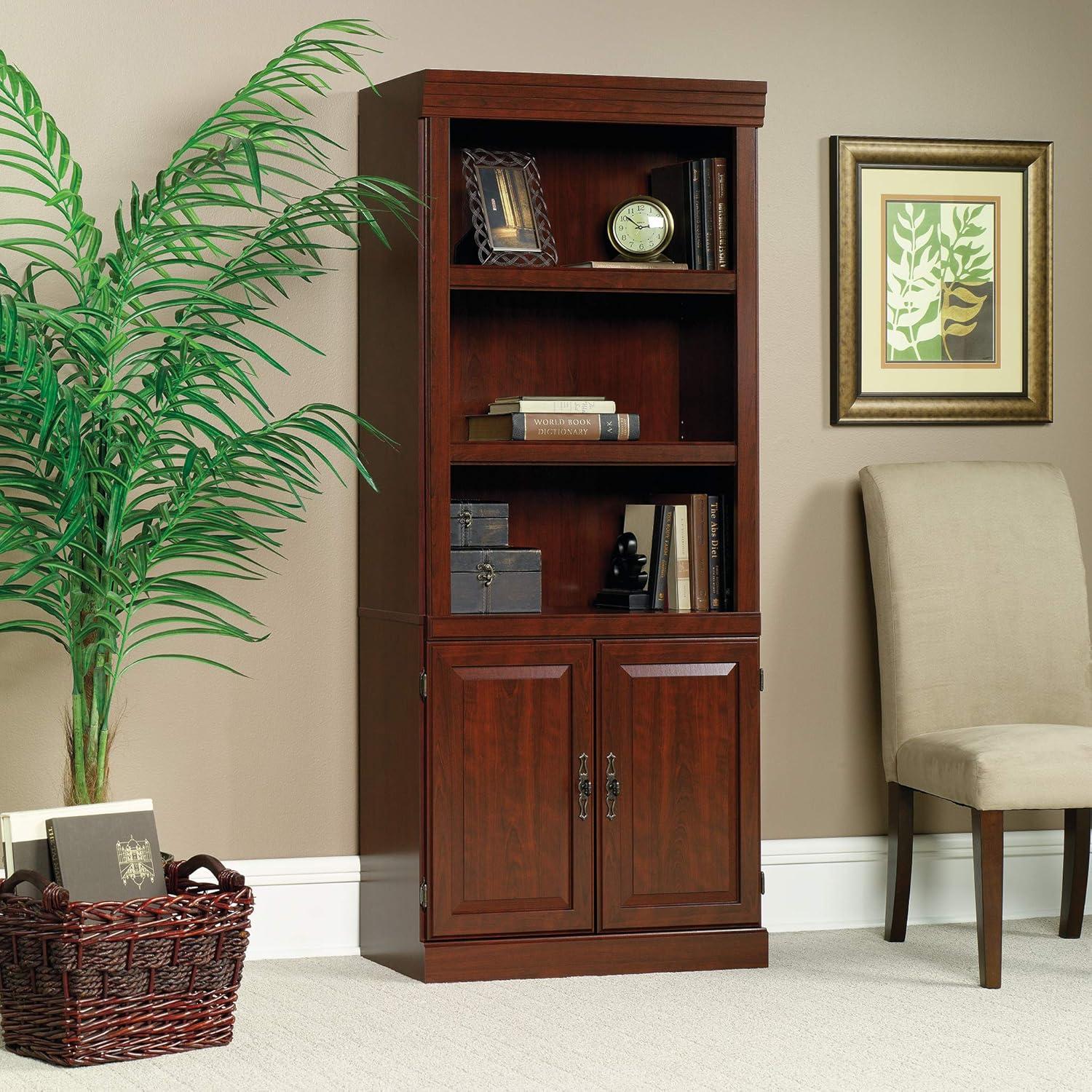 Sauder Heritage Hill 5-Shelf Bookcase, Classic Cherry Finish