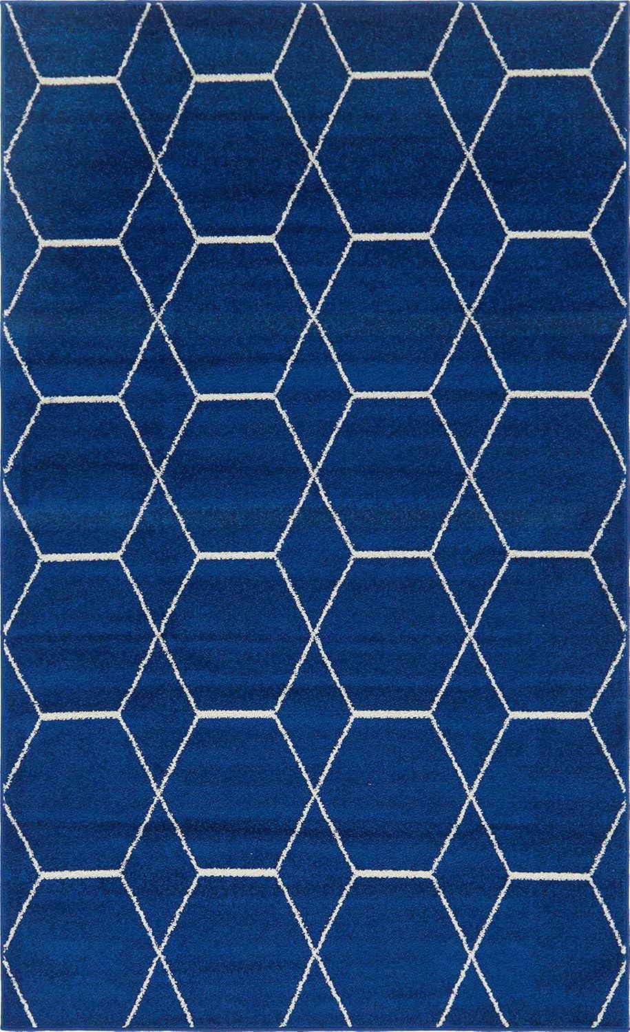 Unique Loom Trellis Frieze Geometric Trellis Indoor Woven Area Rug