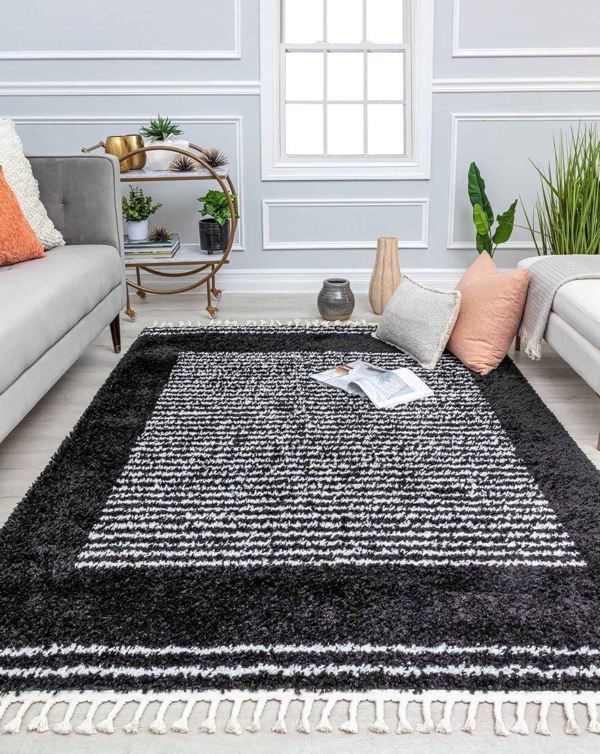 Colletti Bennett Modern Ebony Twilight Area Rug