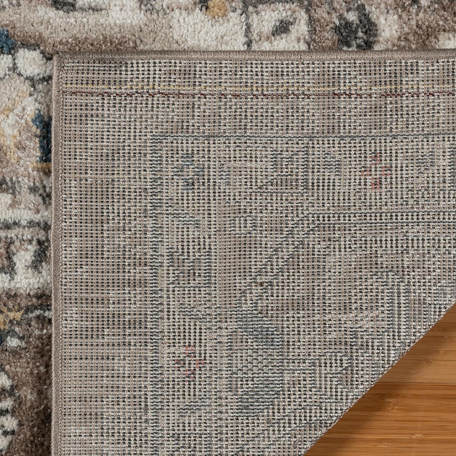 Heirloom Wynn Traditional Moroccan Brown Beige Polypropylene Area Rug