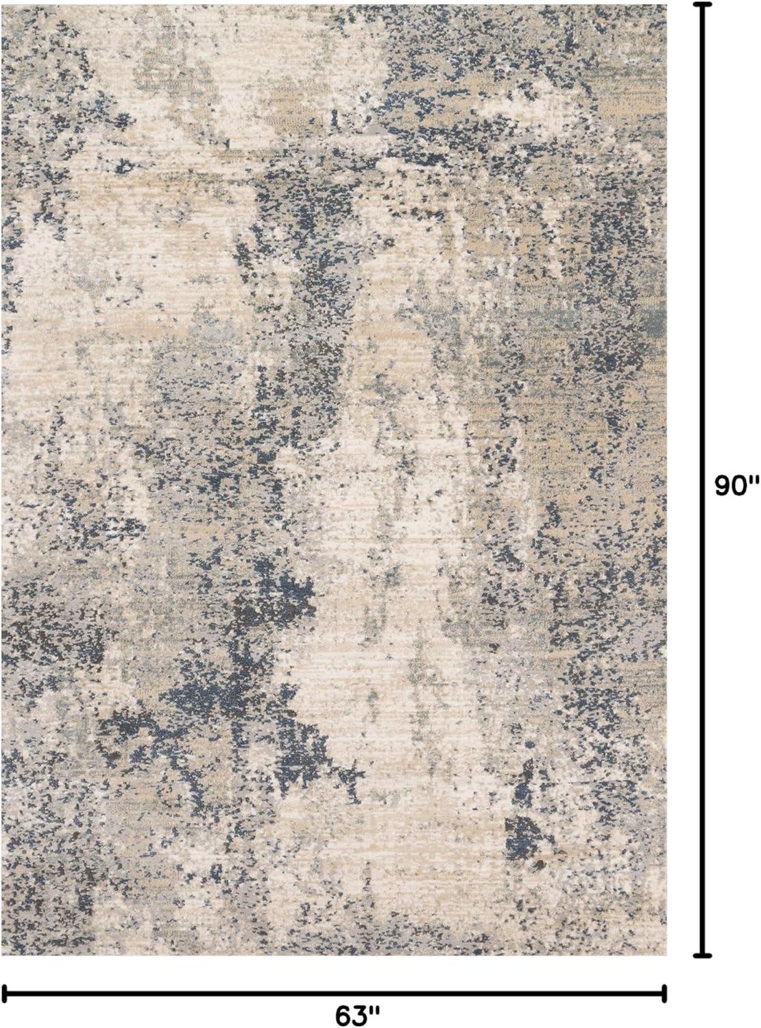 Loloi Teagan Natural / Denim 5'-3" x 7'-6" Area Rug