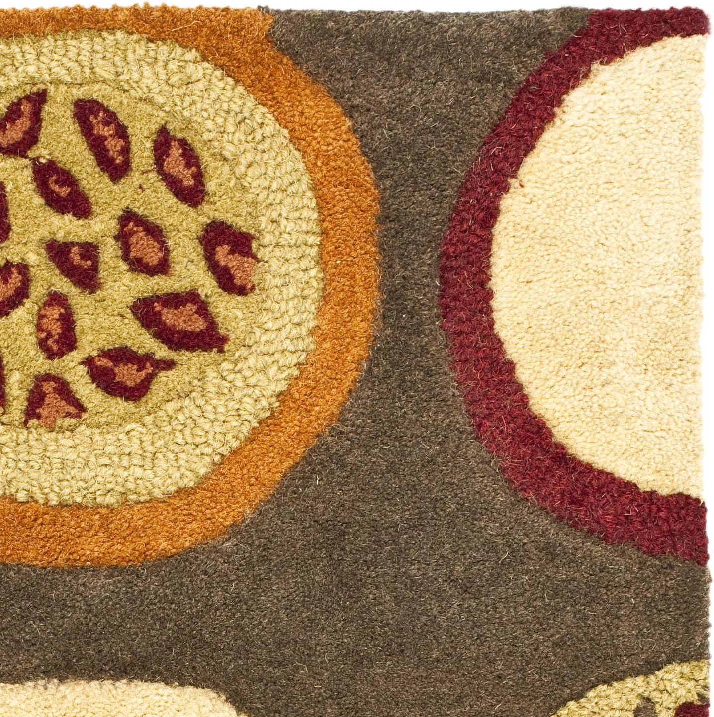 Soho SOH835 Hand Tufted Indoor Accent Rug - Brown/Multi - 2'x3' - Safavieh.