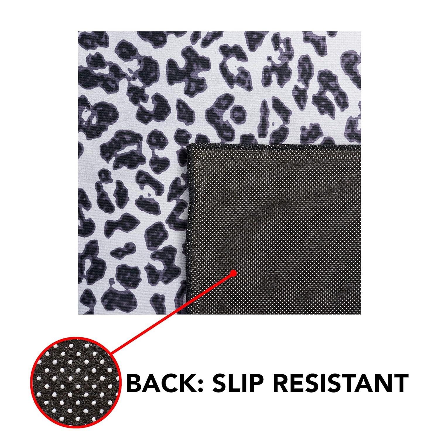 Faux Hide FAH505 Power Loomed Machine Washable Indoor Area Rug - Ivory/Black - 5'x8' - Safavieh