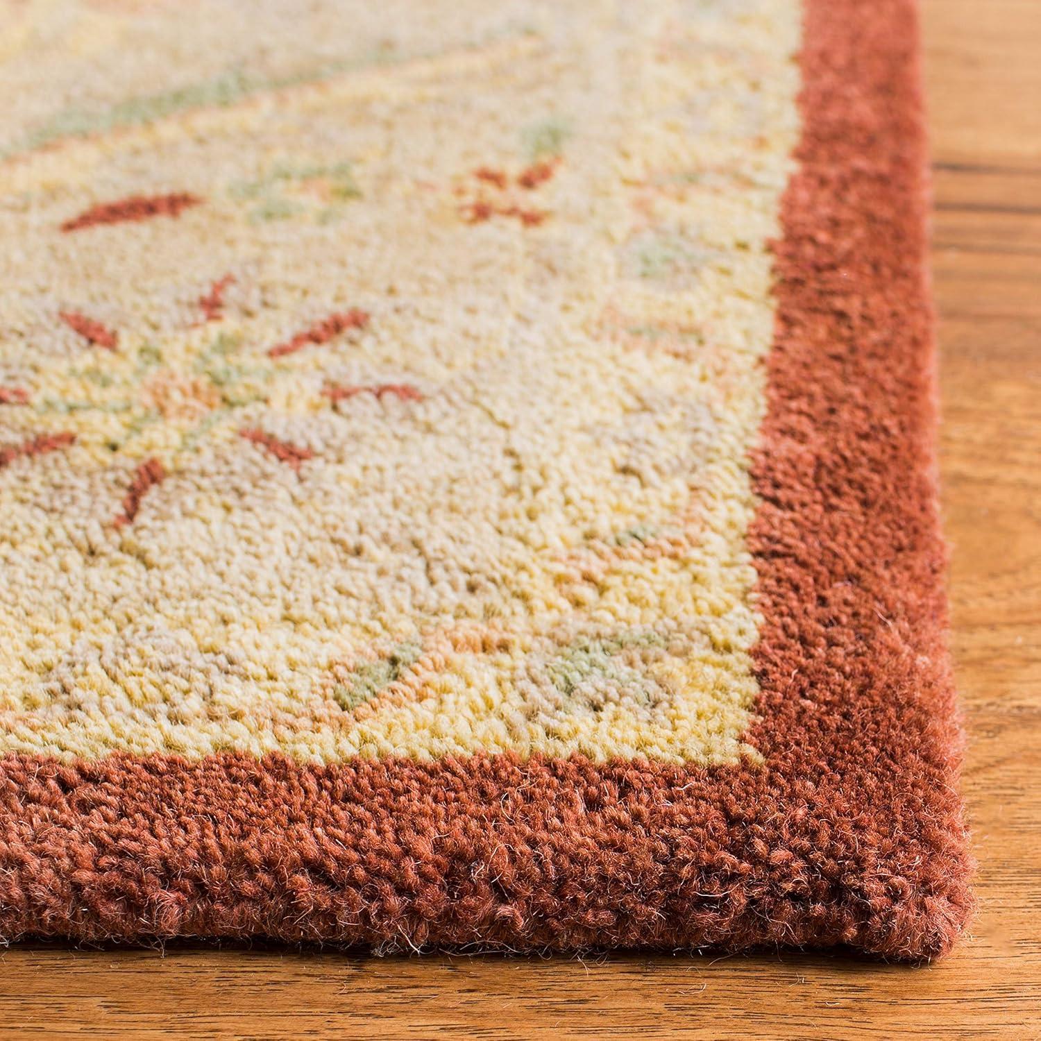 SAFAVIEH Antiquity Toireasa Traditional Floral Wool Runner Rug, Rust, 2'3" x 8'