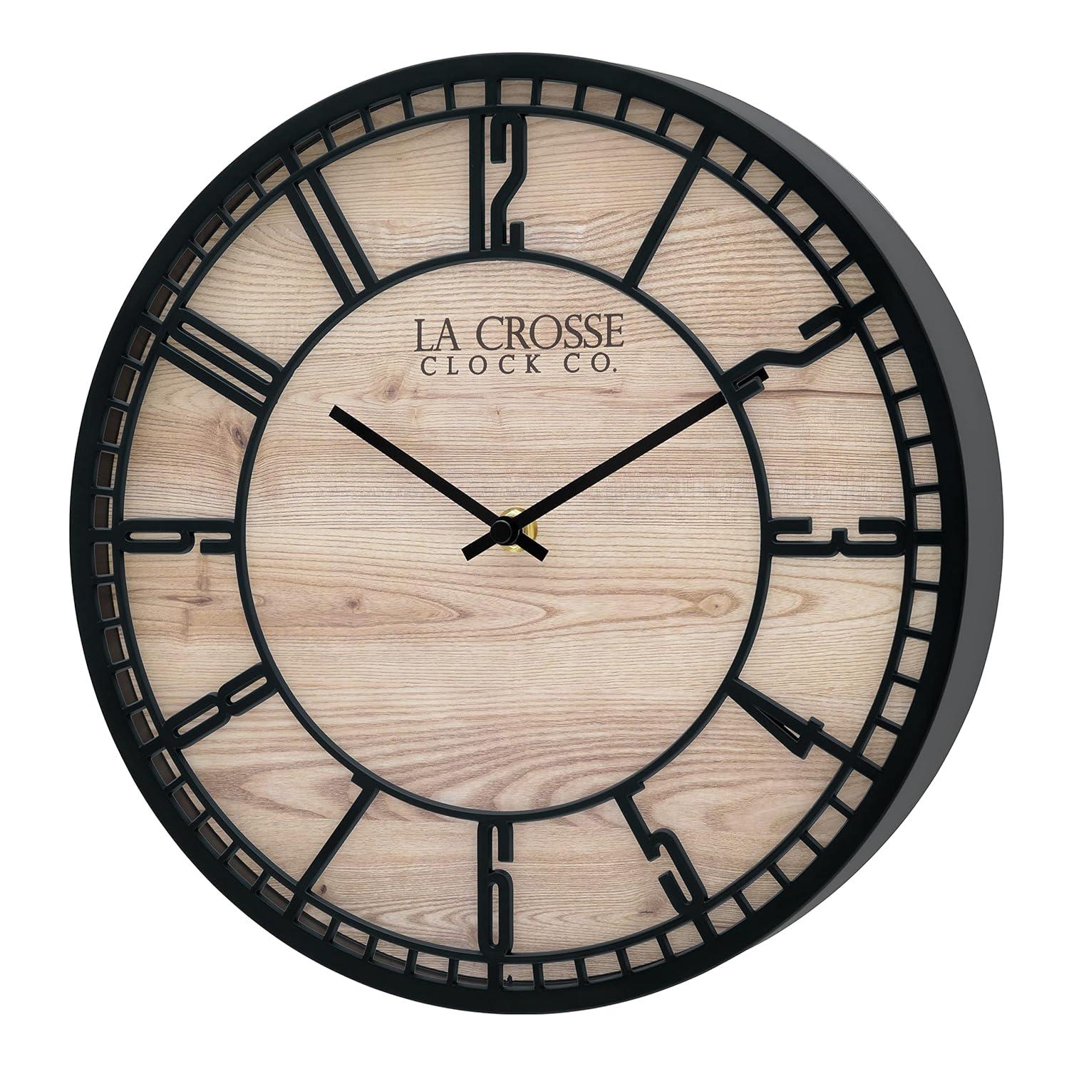 La Crosse Technology 11.5" Quartz Floating Dial Wall Clock