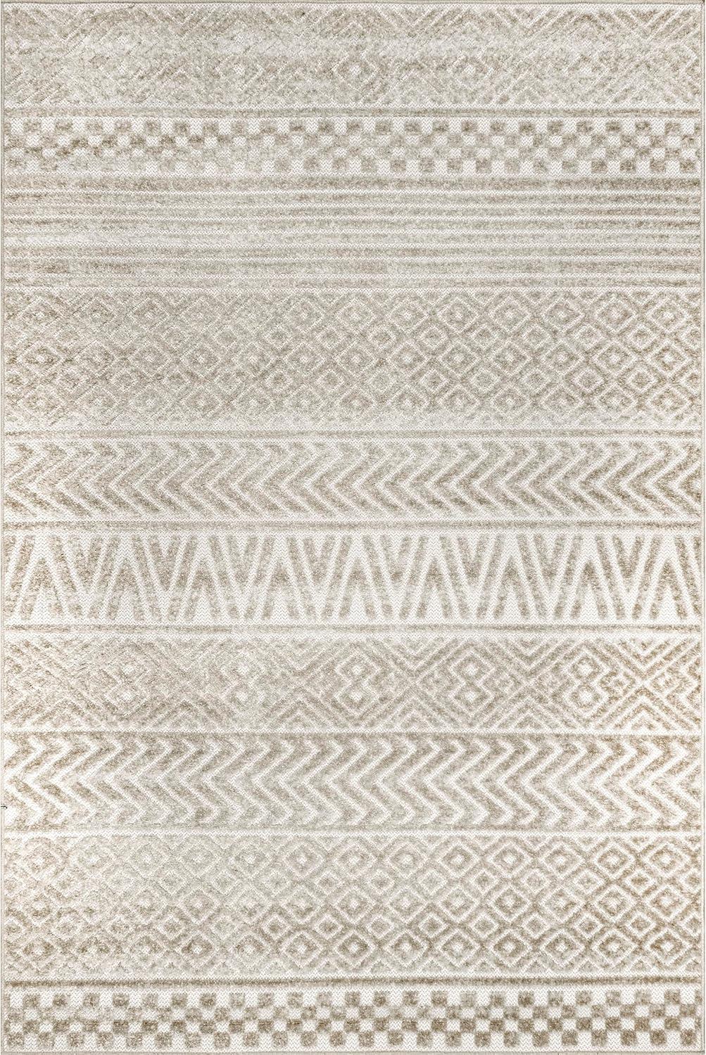 Nuloom Kamryn Bohemian Striped Indoor and Outdoor Area Rug