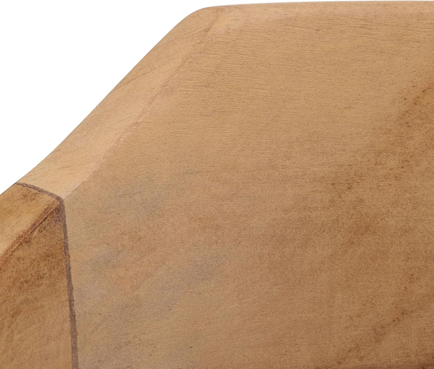 Munro Leather Woven Accent Chair - ACH1005 - Natural/Light Honey - Safavieh