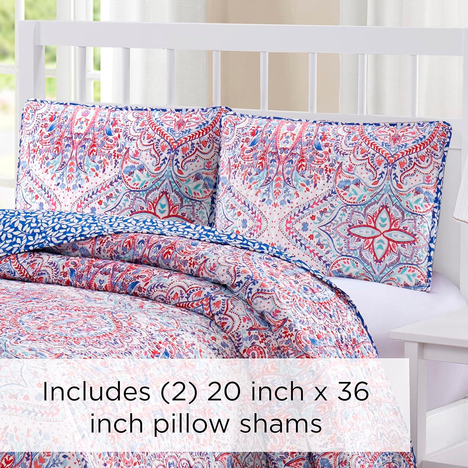 Boho Living Salvador King 3-Piece Quilt Set, King, Multi