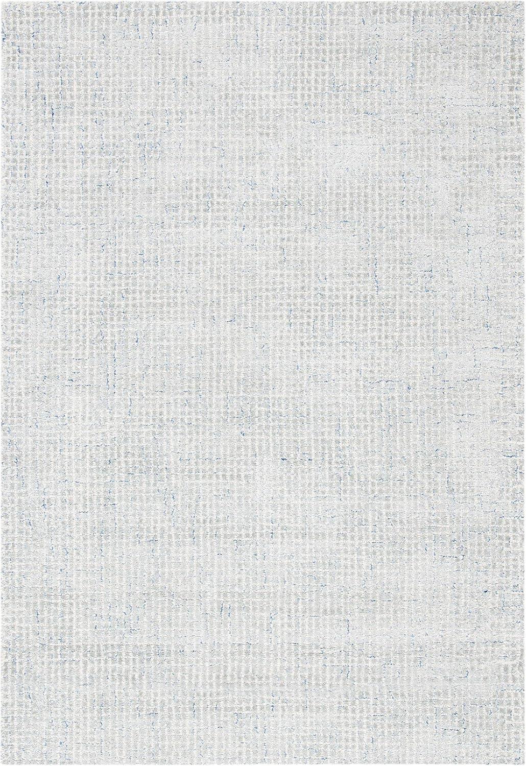 Abstract ABT469 Hand Tufted Area Rug - Silver/Blue - 3'x5' - Safavieh .