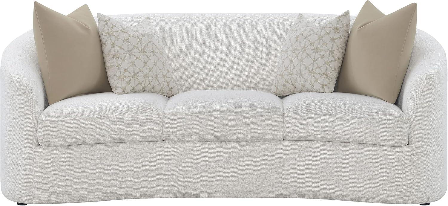 Rainn Upholstered Tight Back Sofa Latte