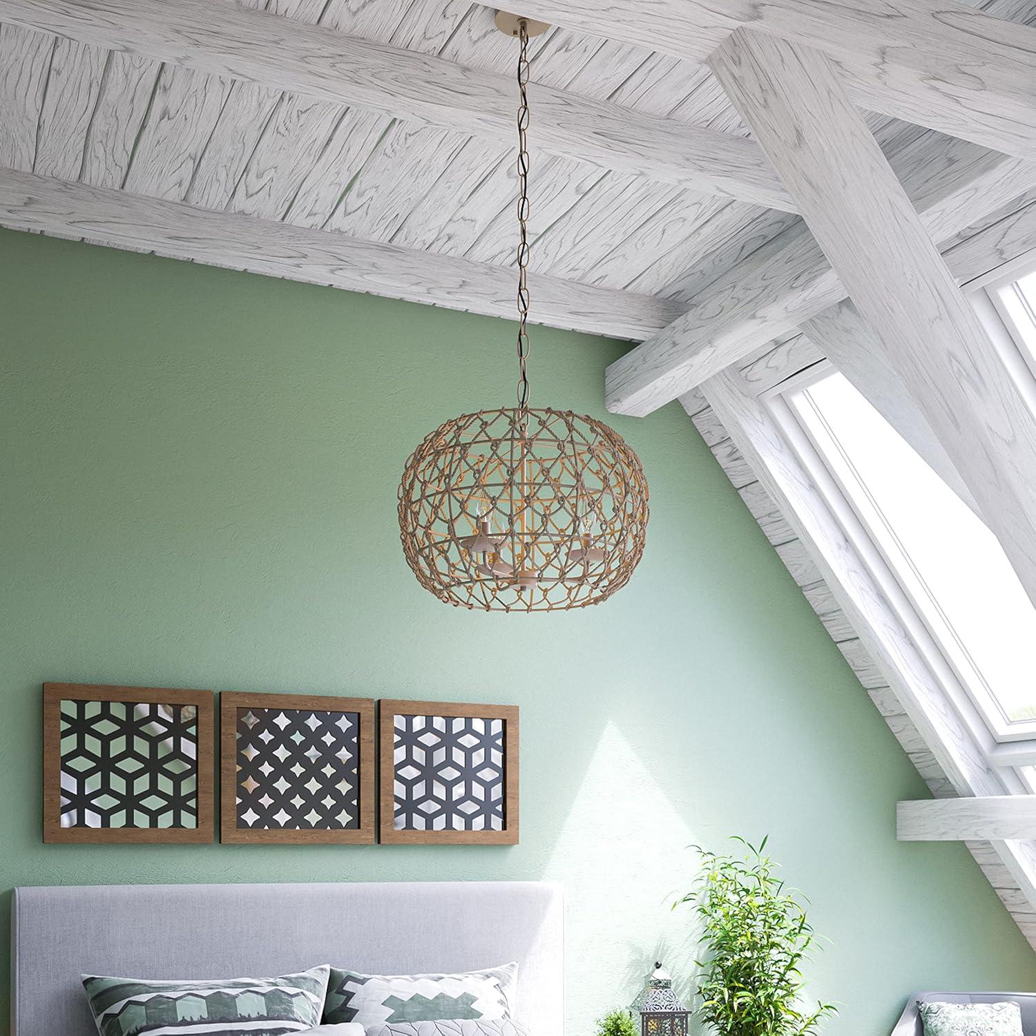 Torus 3 Light Pendant with Tan Finish