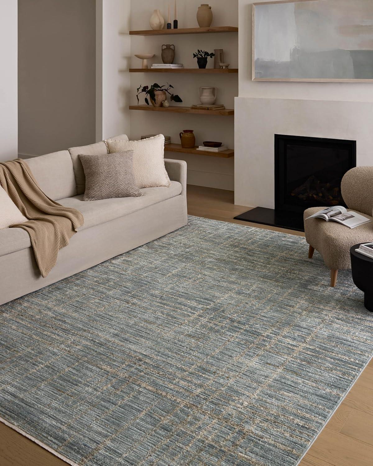 Spa Sand Abstract Wool and Synthetic Accent Rug 2'-3" x 3'-10"