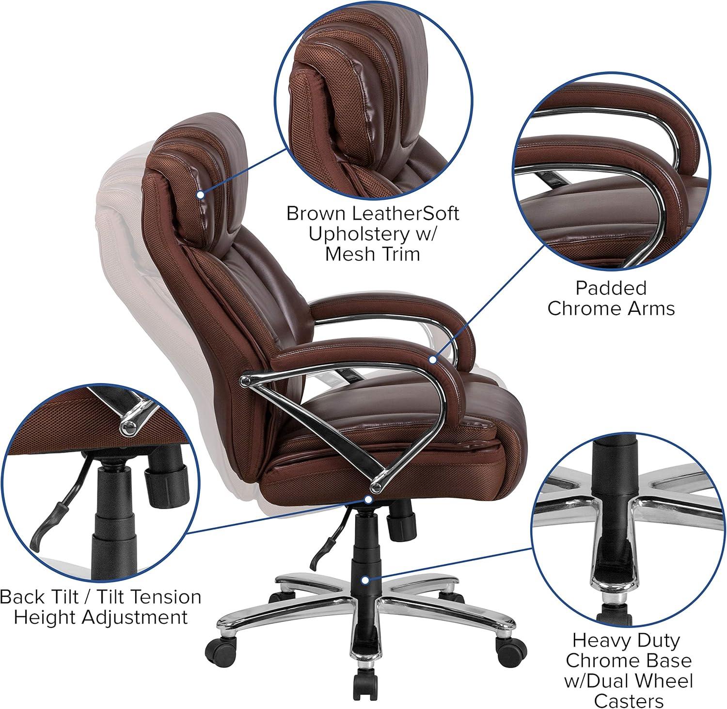 Molly Big & Tall LeatherSoft Executive Swivel Ergonomic Office Chair