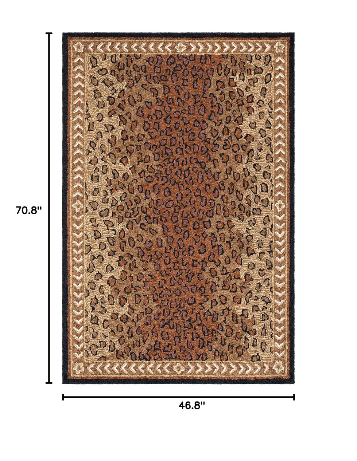 Chelsea HK15 Handmade Area Rug - 3'9"x5'9" - Black/Brown - Safavieh