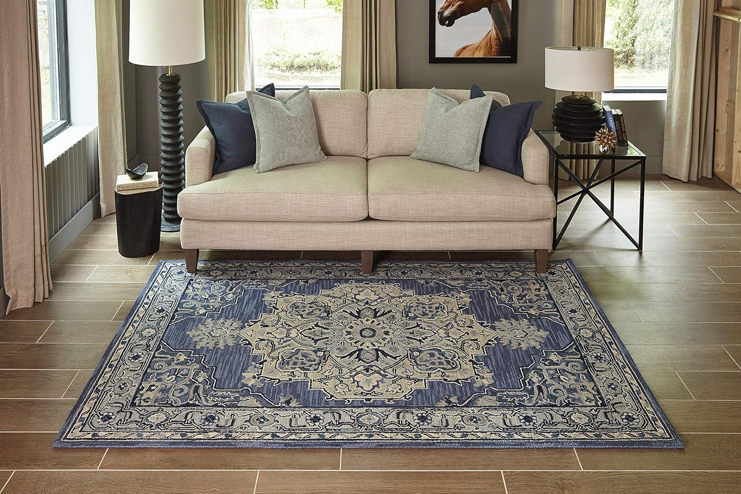 Ibiza Sharon Medallion Tufted Accent Rug - Momeni